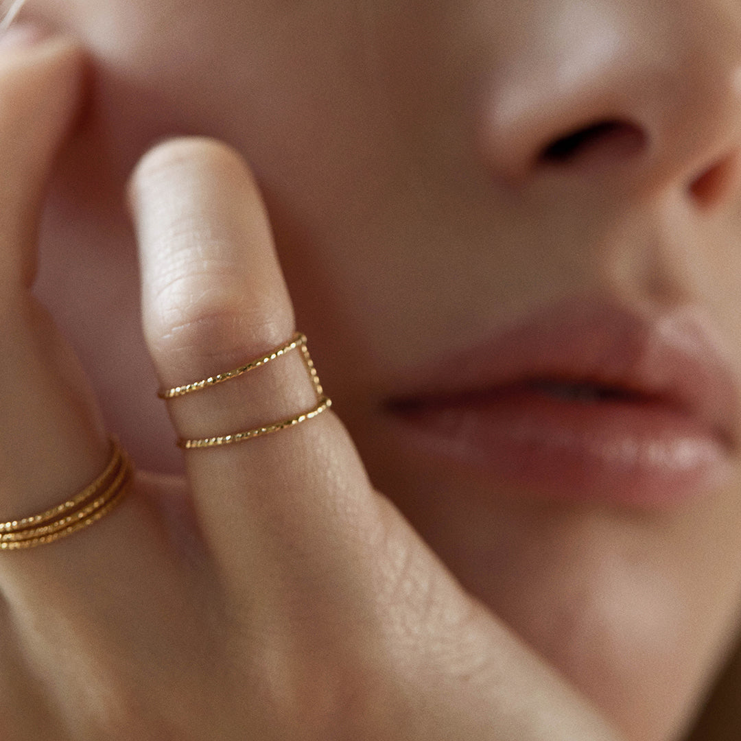 Bague double Ode