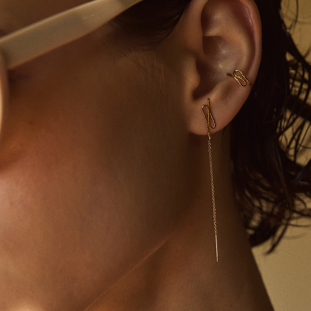 Boucles d'oreilles chaînes longues Alba
