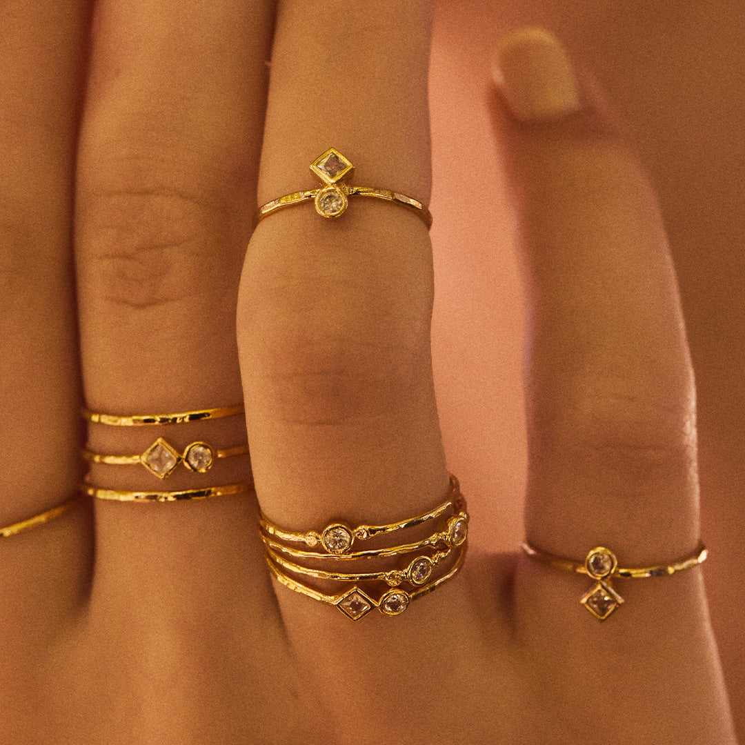 small adjustable ring Idylle