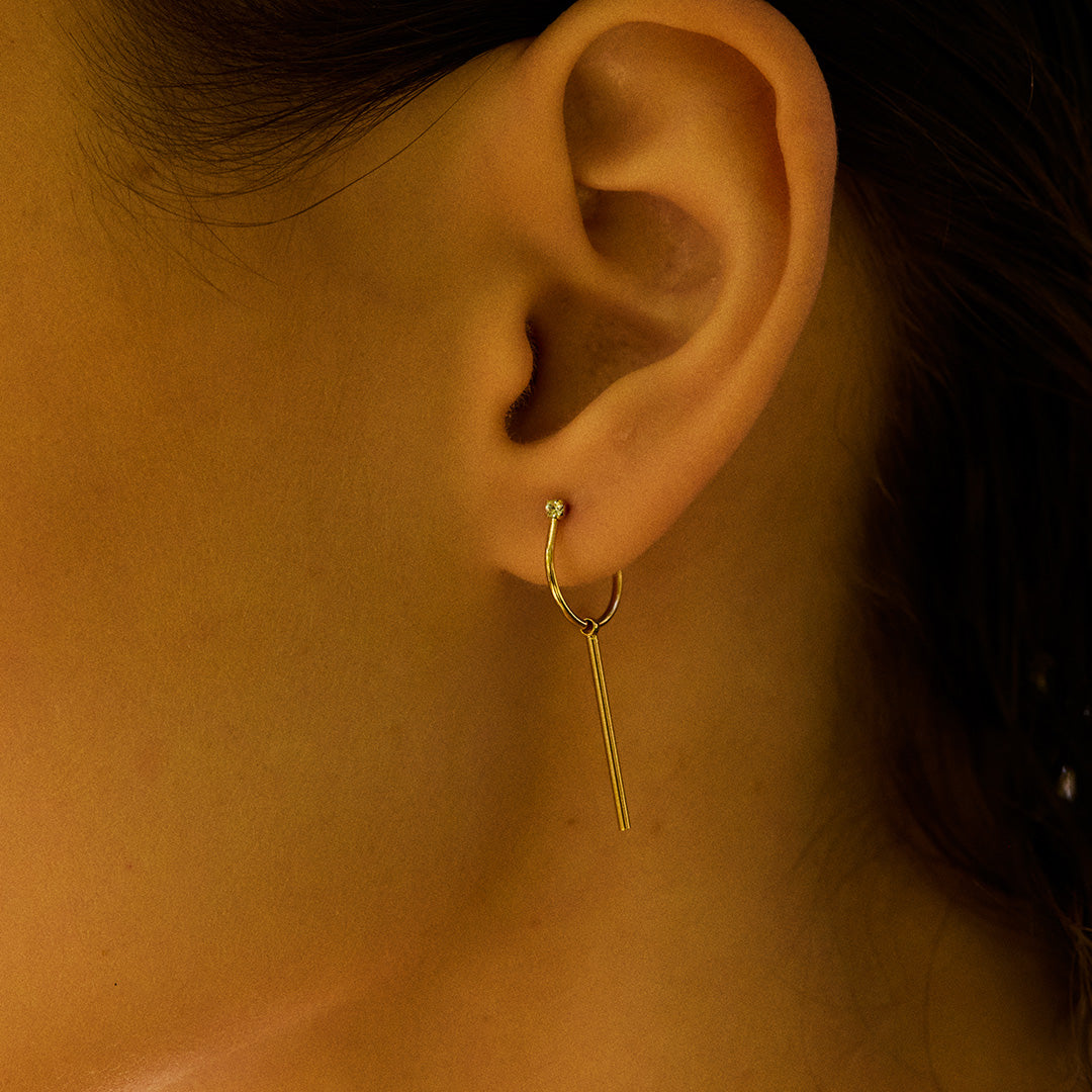 Simple hoop earrings Scarlett