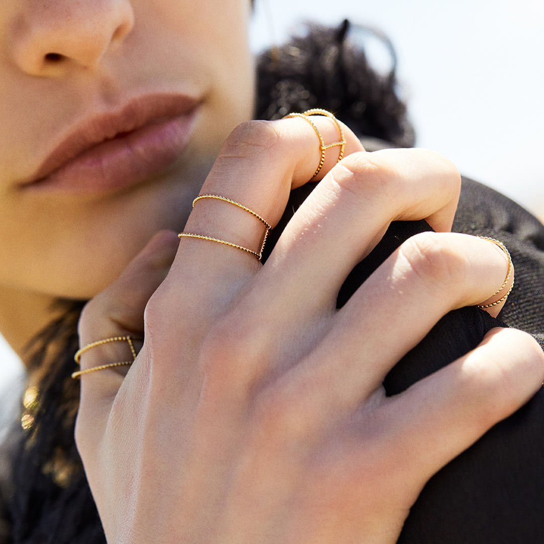 Bague double Ode