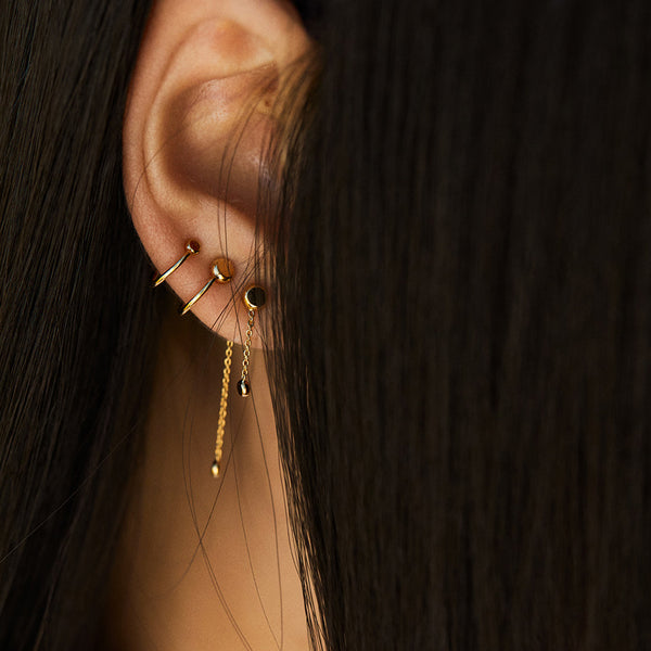 boucles d'oreilles chaîne origine