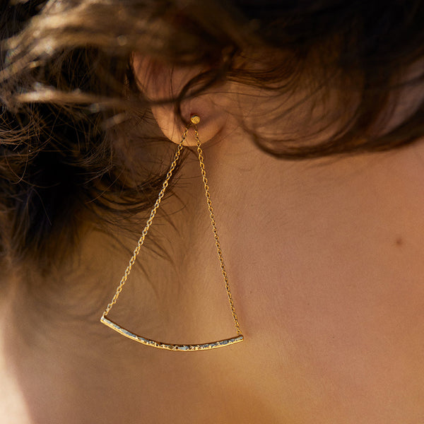 boucles d'oreilles chaînes illusion