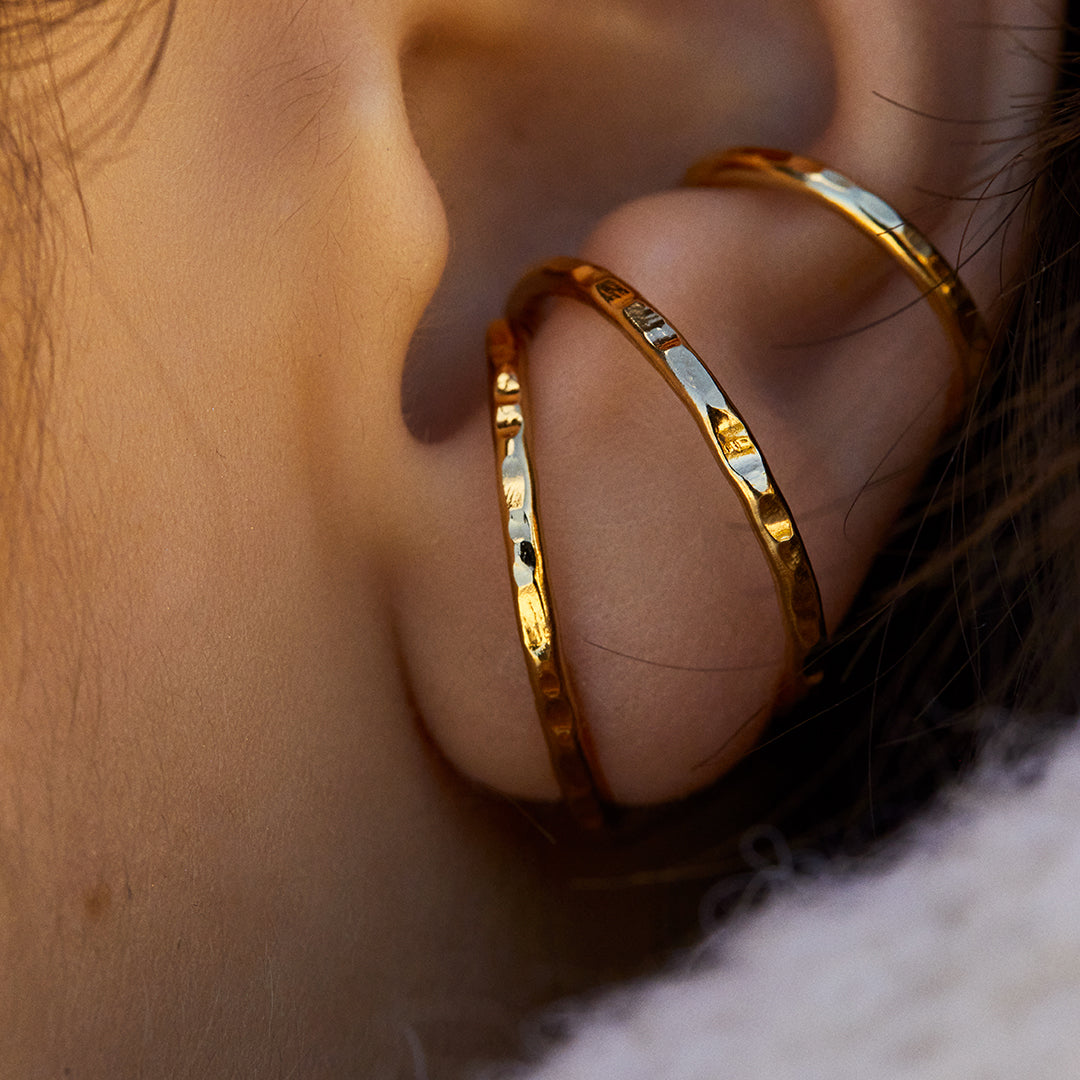 Boucles d’oreilles puces Illusion