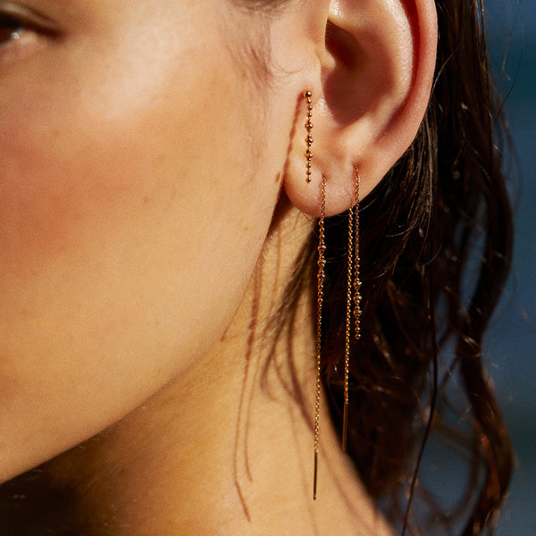 boucles d'oreilles puces océane