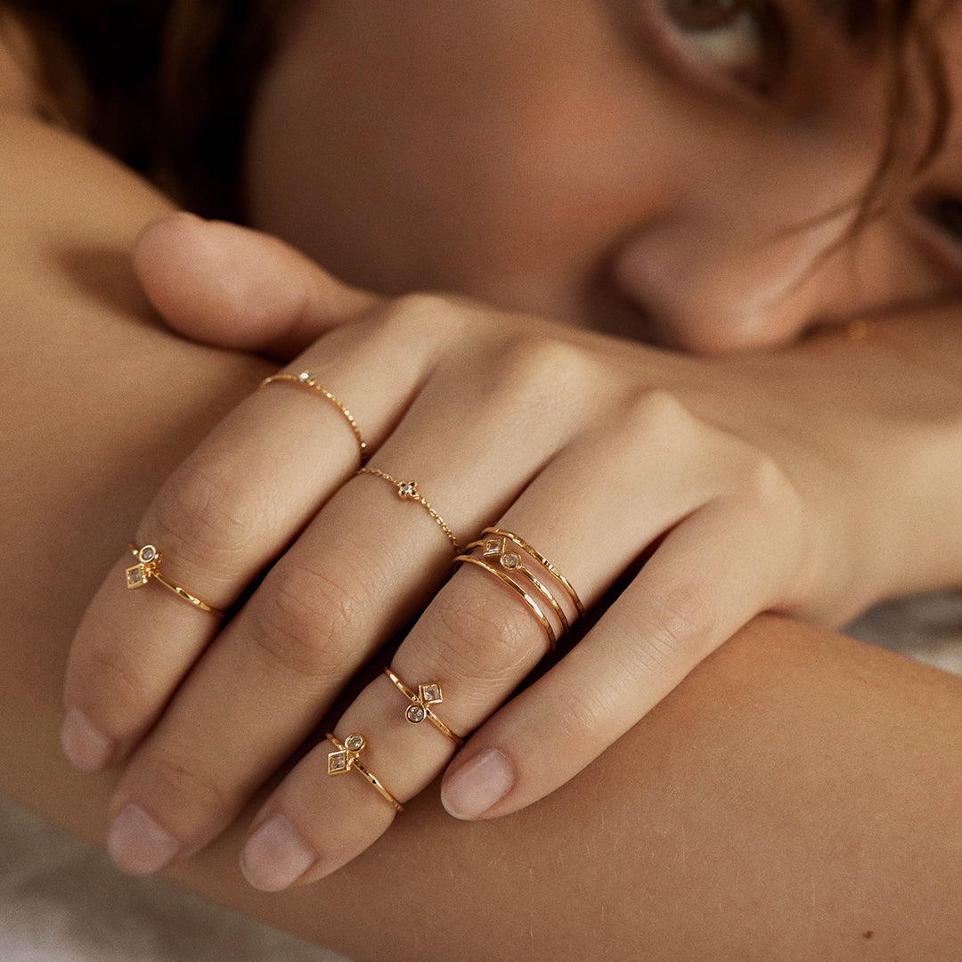 small adjustable ring Idylle