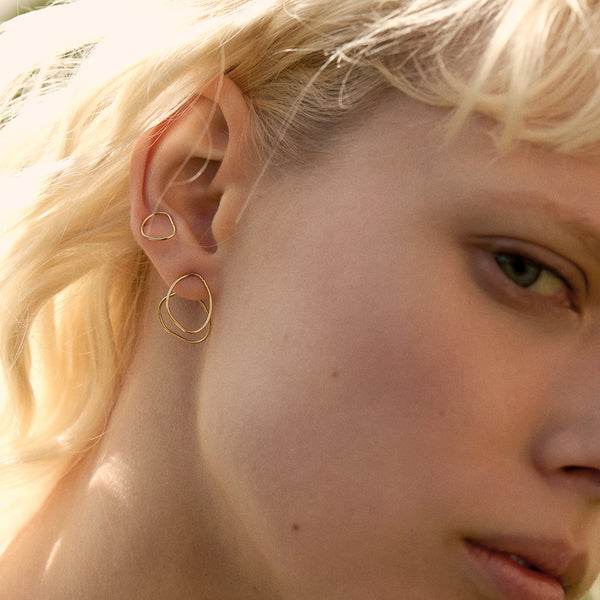 ear cuffs dépareillés capucine