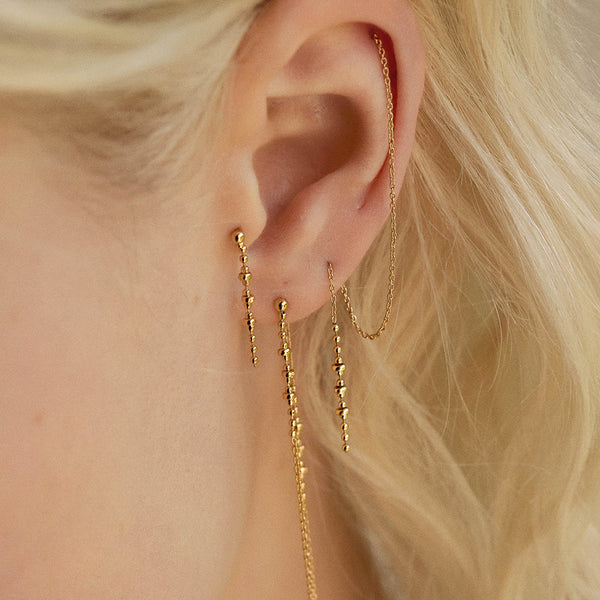 boucles d'oreilles puces océane