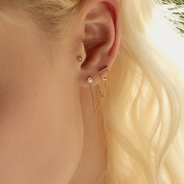 boucles d’oreilles chaînes luz