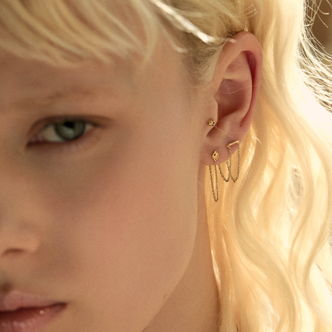 boucles d’oreilles chaînes promesse