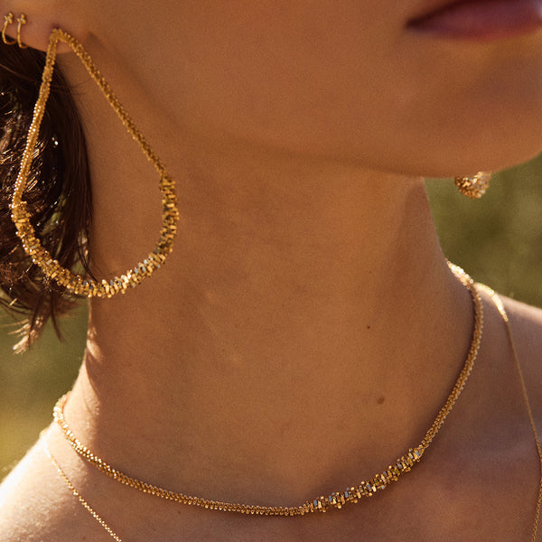 boucles d'oreilles gouttes fragments