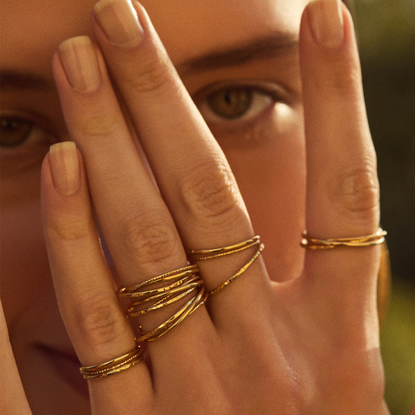 bague croisée icône