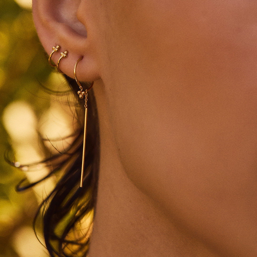 pendant earrings Pensée
