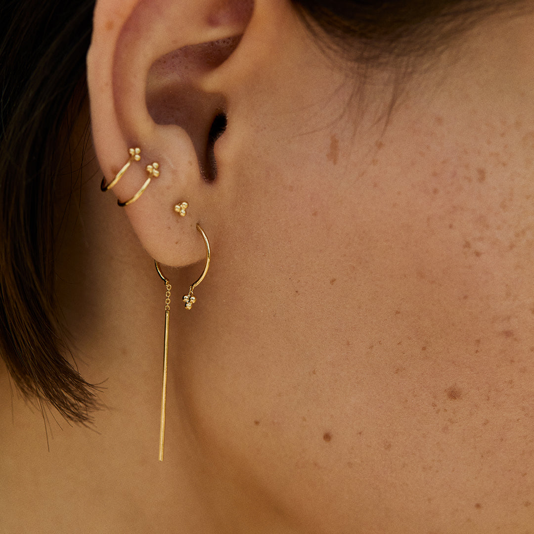 pendant earrings Pensée