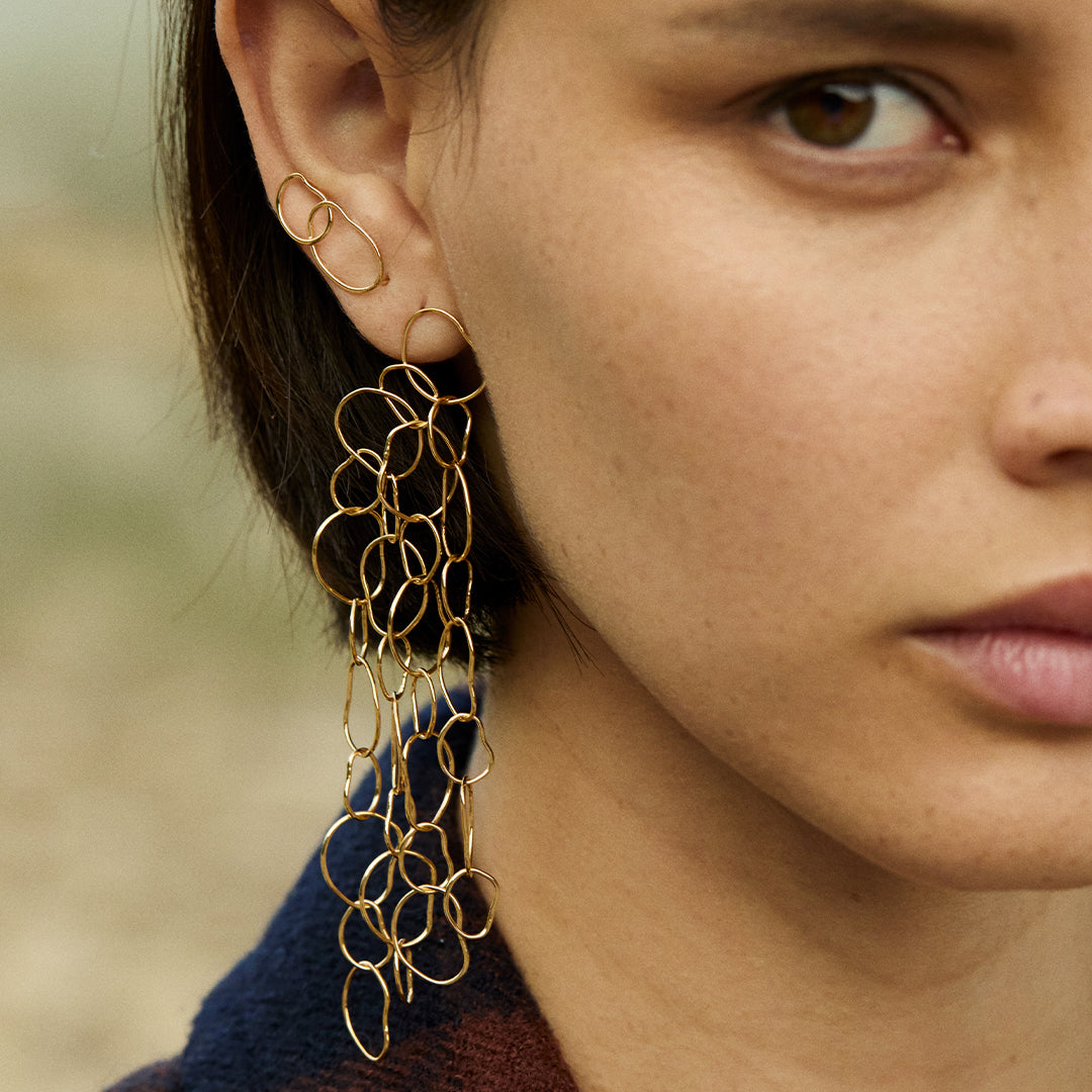 Grandes boucles d'oreilles Capucine