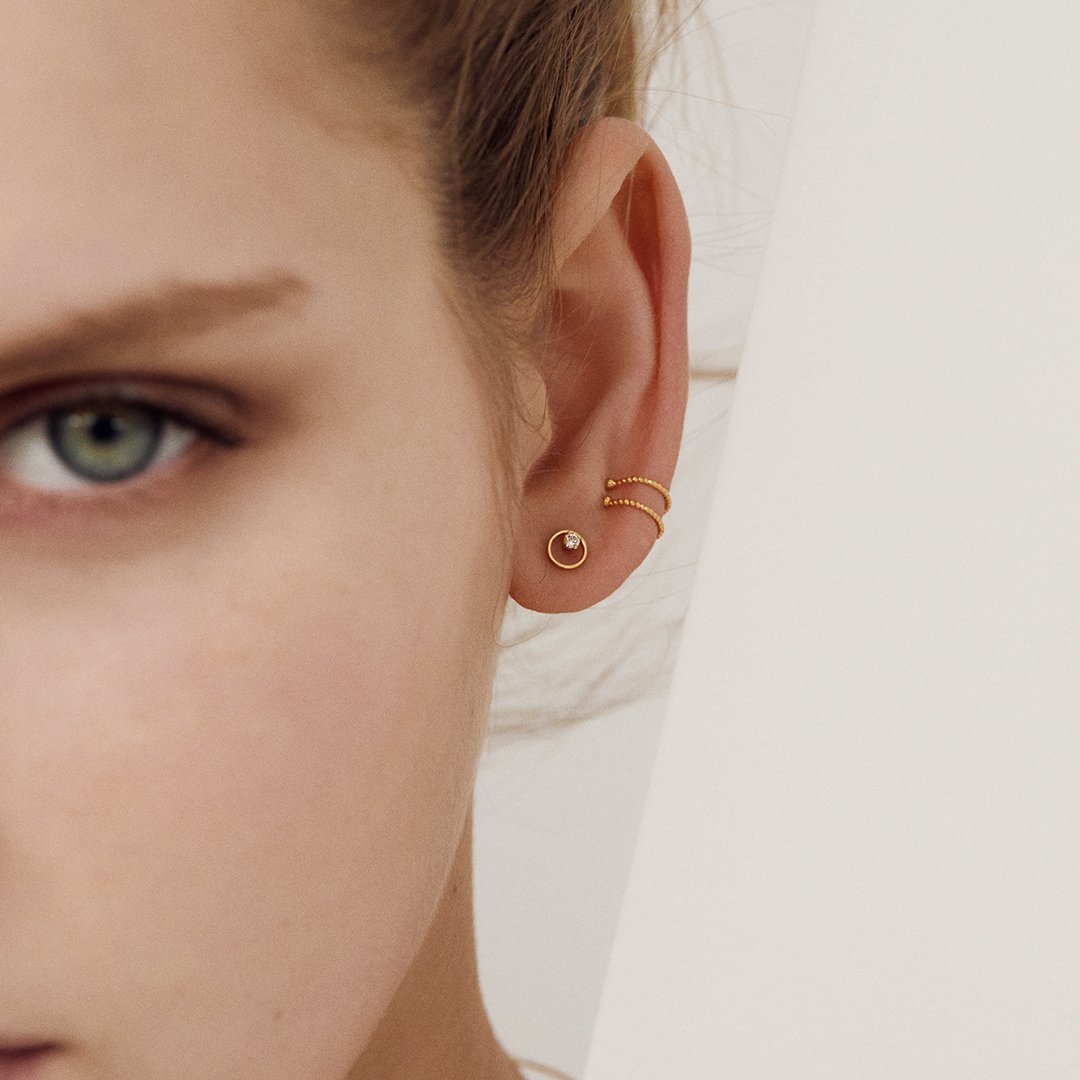 Boucles d'oreilles puces Shadow