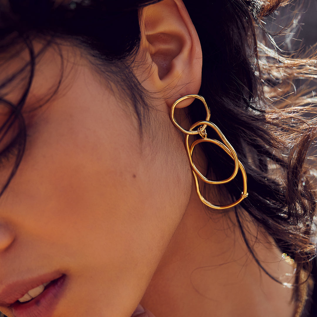 large earrings Victoire