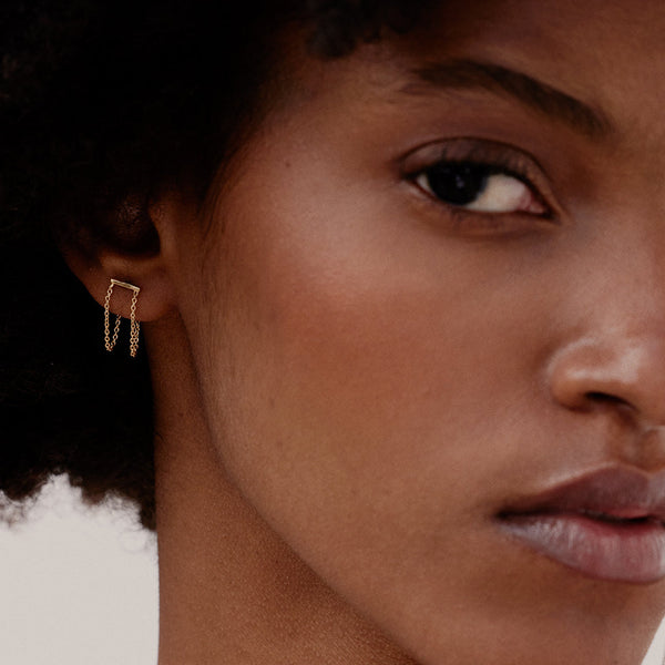 boucles d’oreilles chaînes promesse